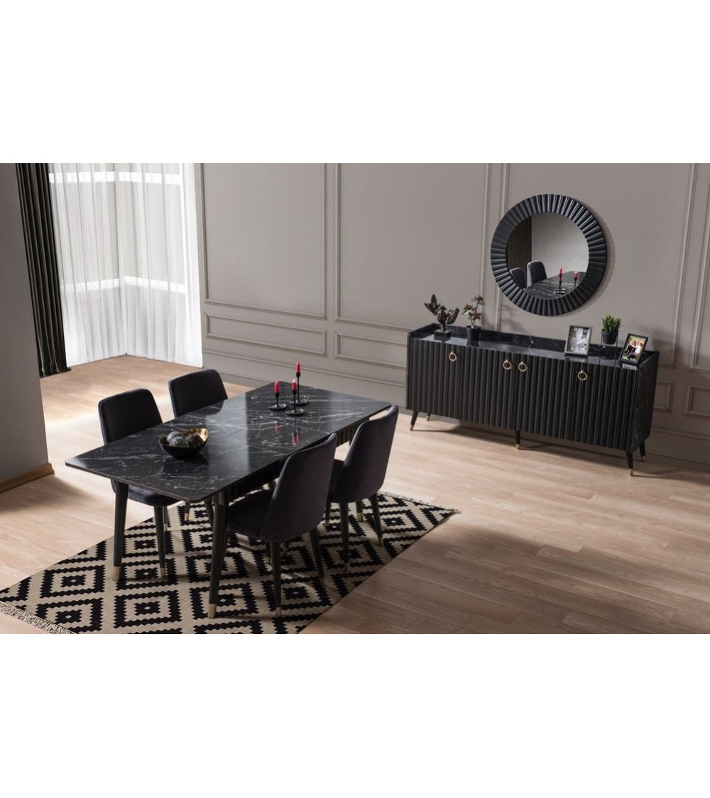 Sala da pranzo completa LAURA Gris Sala da pranzo completa LAURA Gris