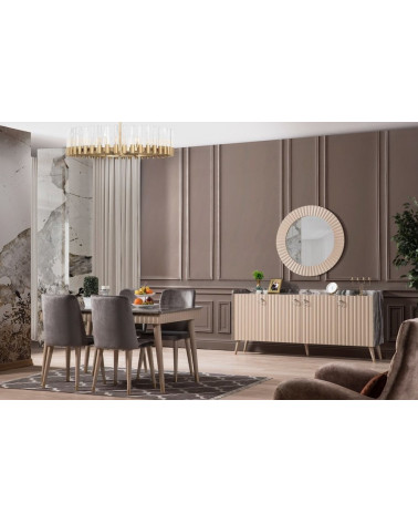 Comedor completo LAURA Gris