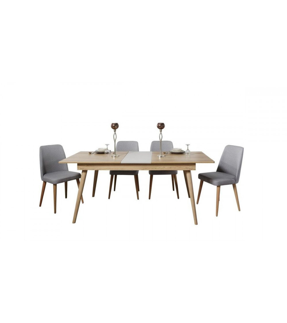 Comedor completo LAURA Gris Comedor completo LAURA Gris