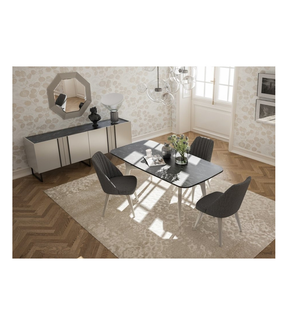 Comedor completo LAURA Gris