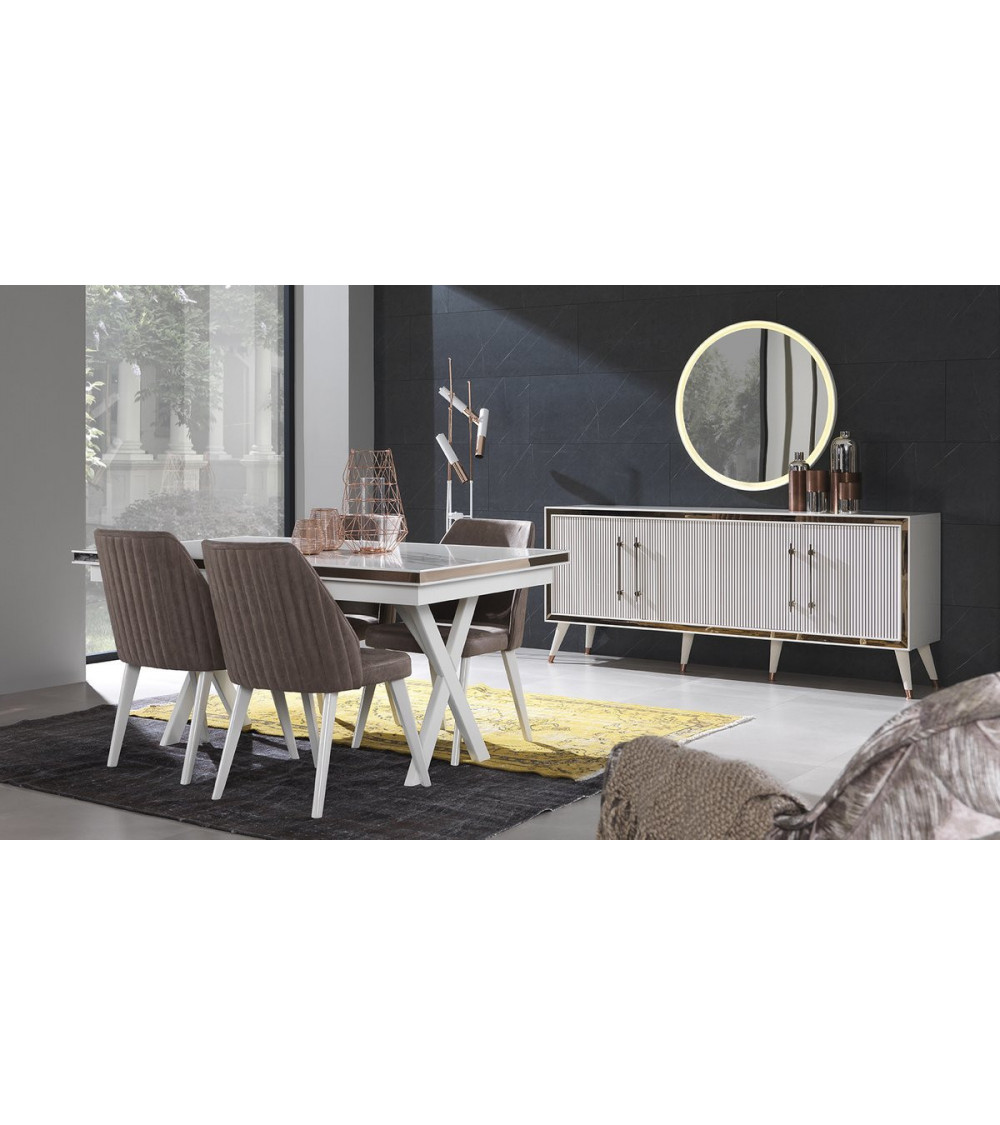 Comedor completo LAURA Gris