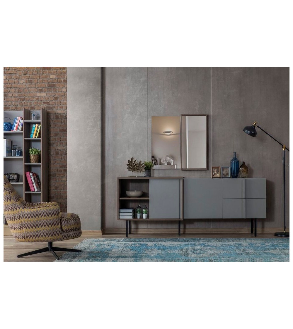 Sala da pranzo completa LAURA Gris Sala da pranzo completa LAURA Gris