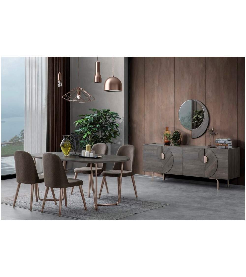 Comedor completo LAURA Gris Comedor completo LAURA Gris