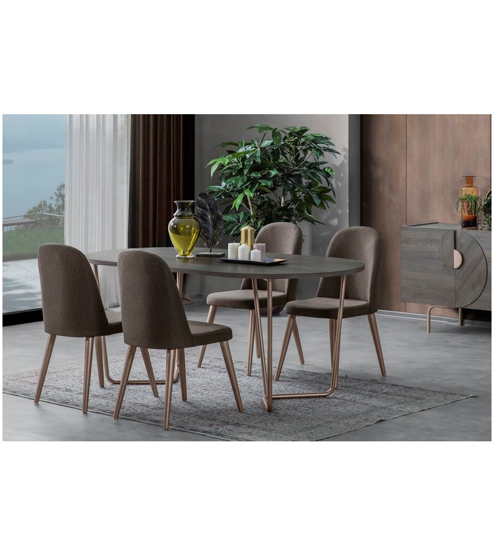 Comedor completo LAURA Gris Comedor completo LAURA Gris