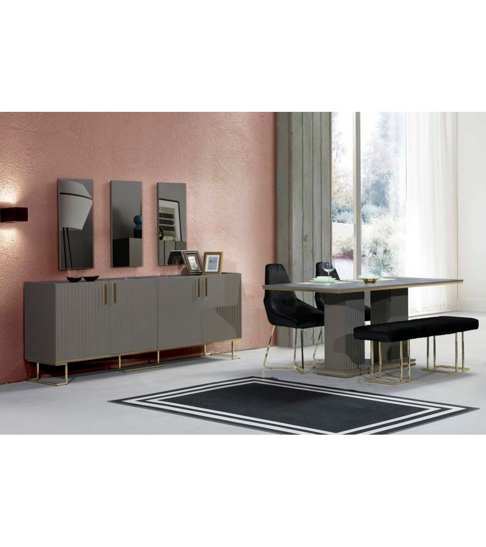 Comedor completo LAURA Gris Comedor completo LAURA Gris