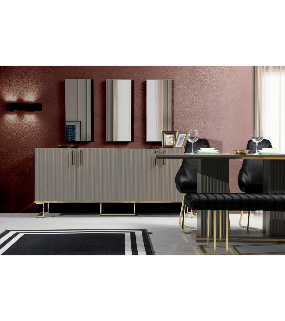 Comedor completo LAURA Gris Comedor completo LAURA Gris
