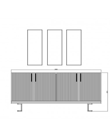 Comedor completo LAURA Gris