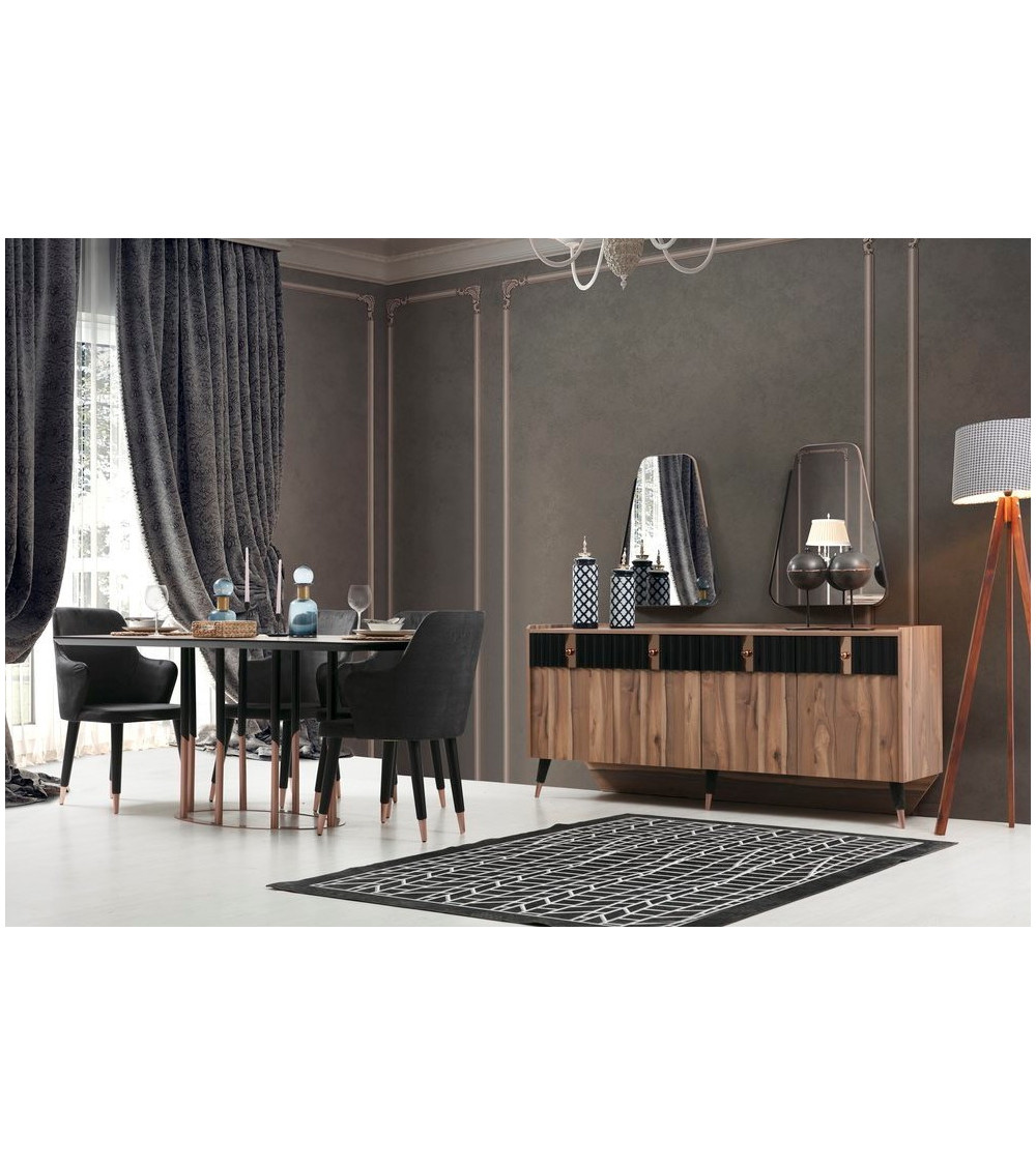 Comedor completo LAURA Gris Comedor completo LAURA Gris