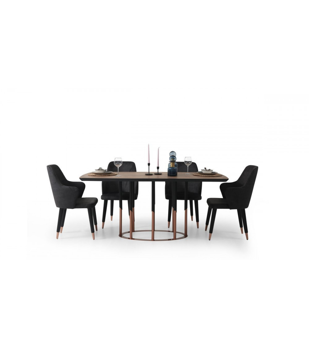 Comedor completo LAURA Gris Comedor completo LAURA Gris