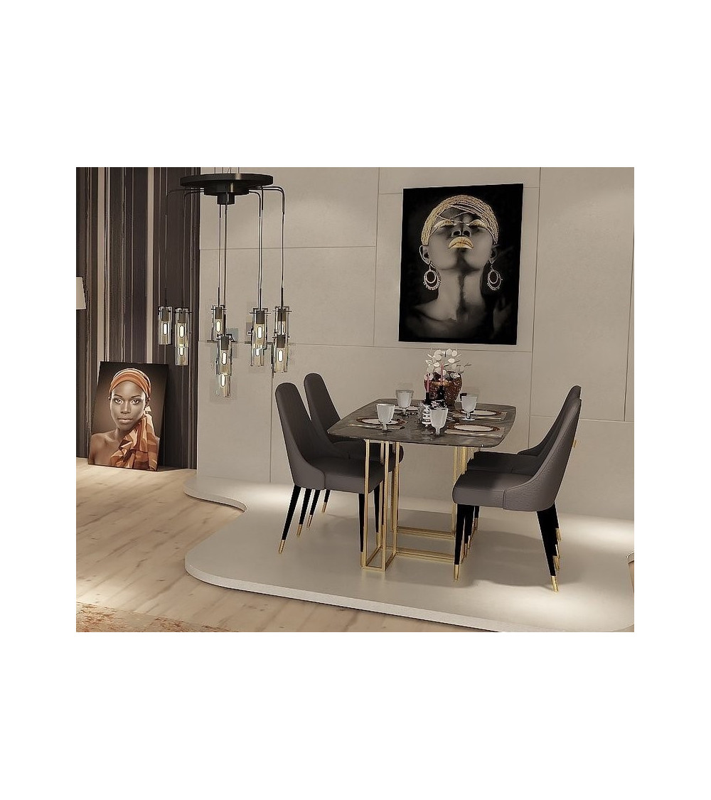 Comedor completo LAURA Gris