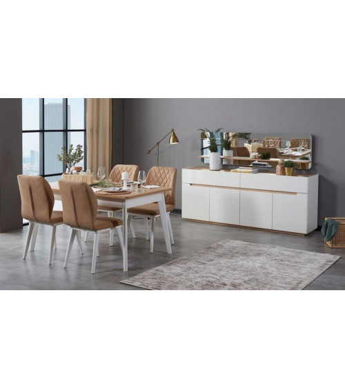 Comedor completo LAURA Gris