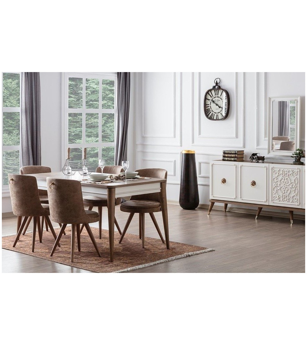 Comedor completo LAURA Gris