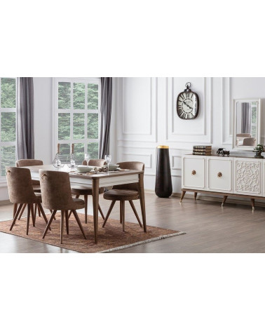 Comedor completo LAURA Gris