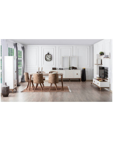 Comedor completo LAURA Gris