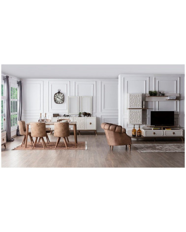 Comedor completo LAURA Gris