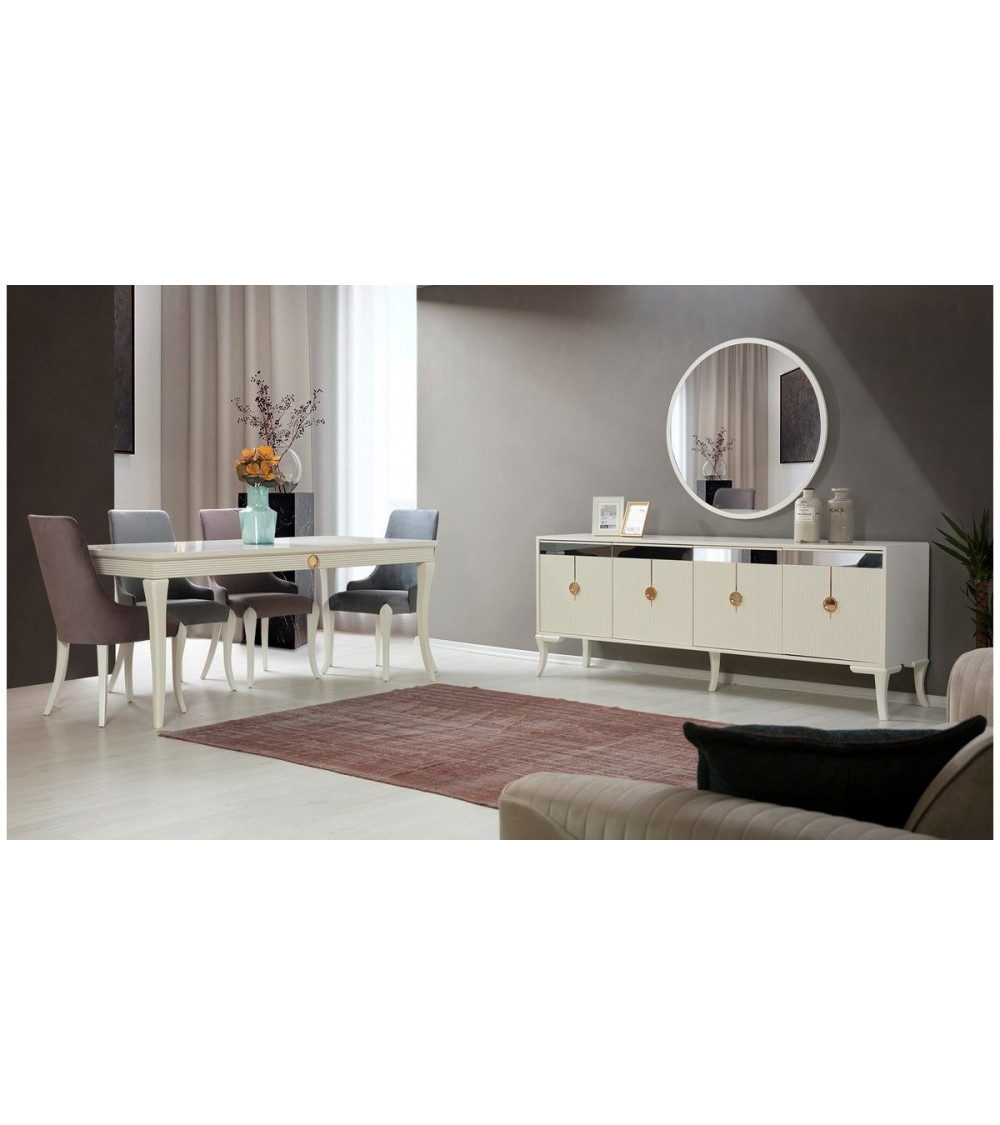 Comedor completo LAURA Gris Comedor completo LAURA Gris
