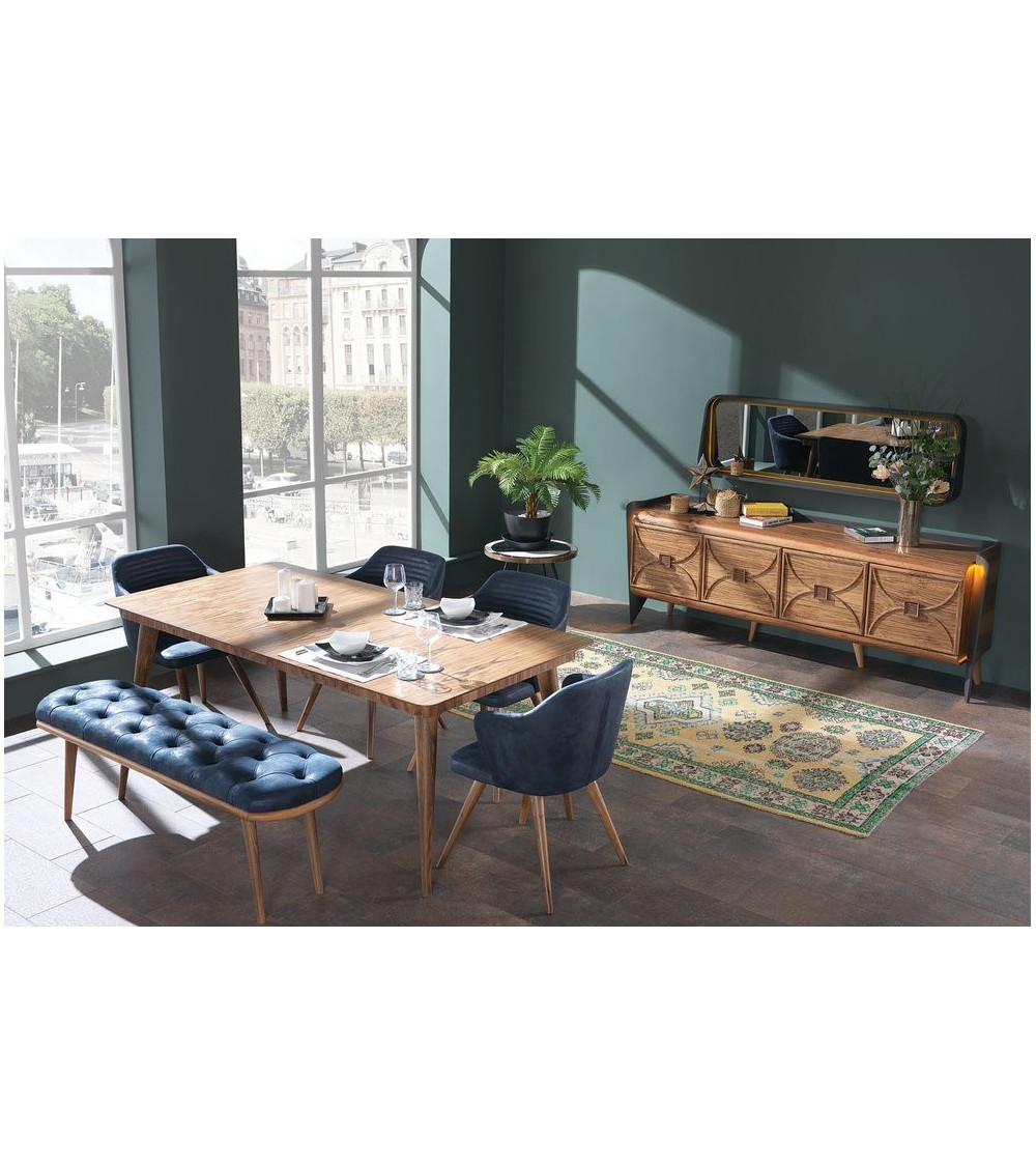 Comedor completo LAURA Gris Comedor completo LAURA Gris
