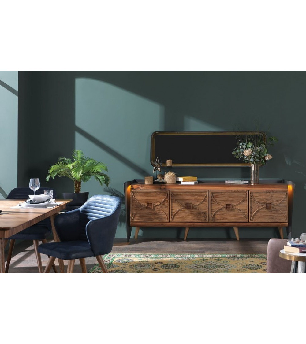 Comedor completo LAURA Gris Comedor completo LAURA Gris