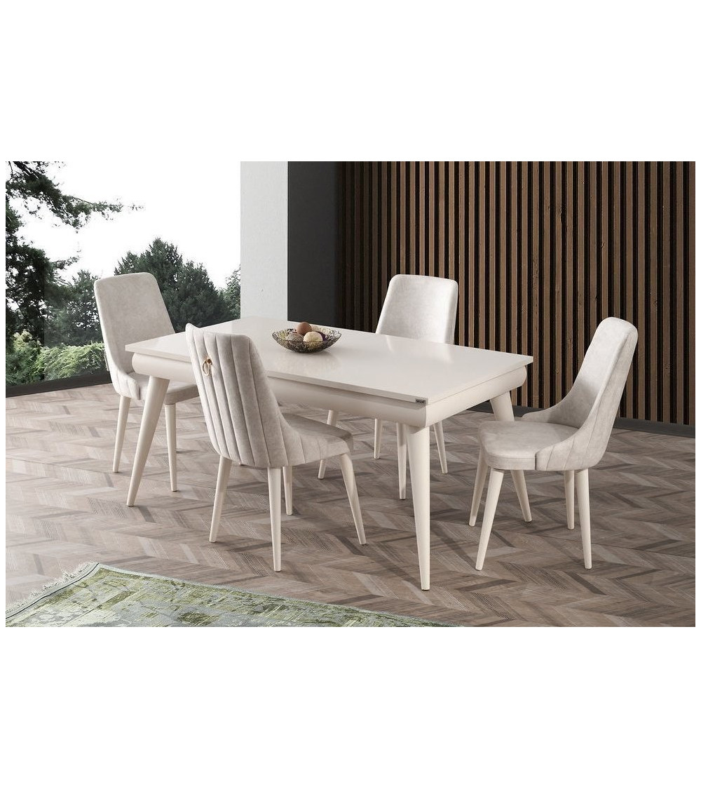Comedor completo LAURA Gris Comedor completo LAURA Gris