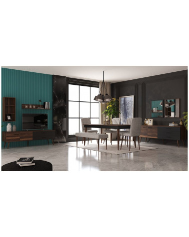 Comedor completo LAURA Gris