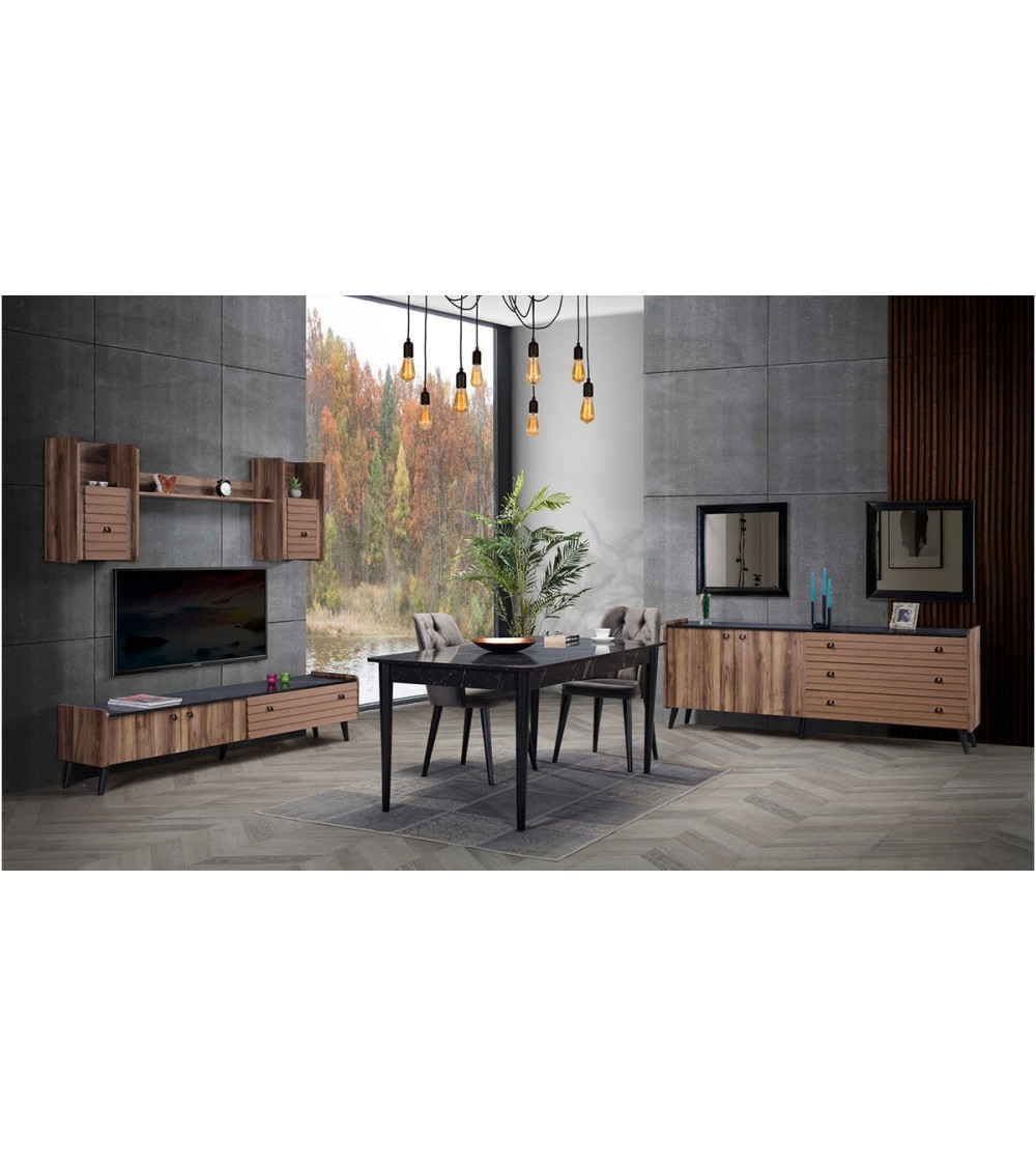 Comedor completo LAURA Gris Comedor completo LAURA Gris