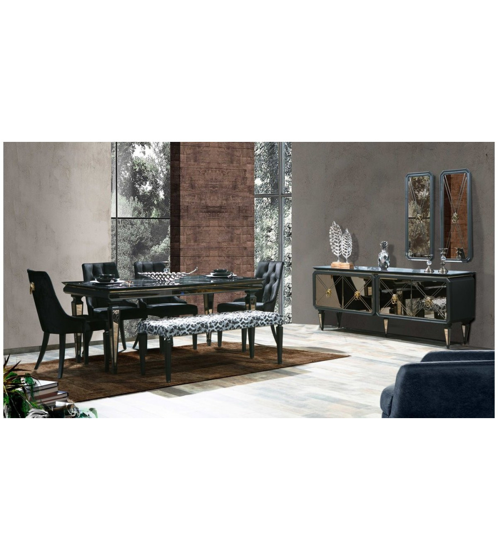 Comedor completo LAURA Gris
