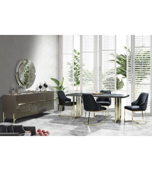 Comedor completo LAURA Gris