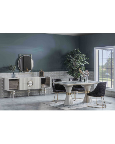 Comedor completo LAURA Gris