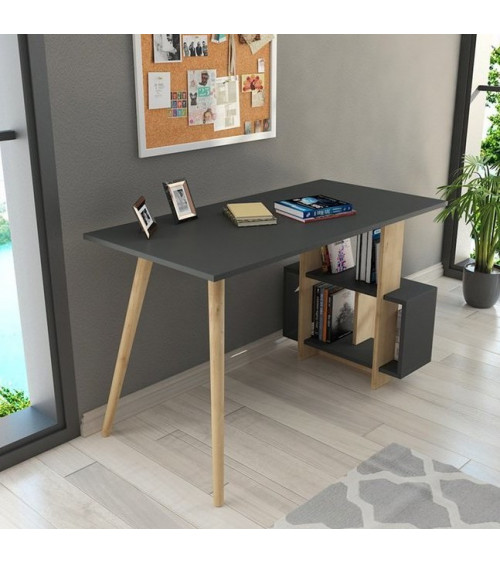 Bureau LAGO Anthracite - chêne