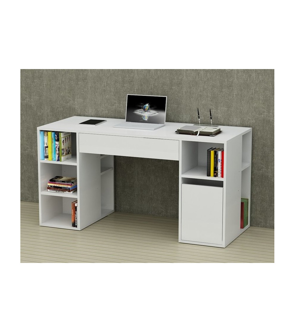 Bureau DIAMANT Blanc 145 CM