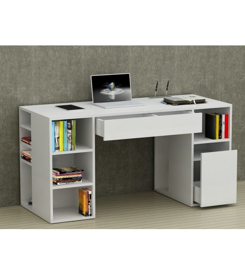 Bureau DIAMANT Blanc 145 CM