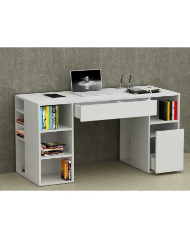 Bureau DIAMANT Blanc 145 CM