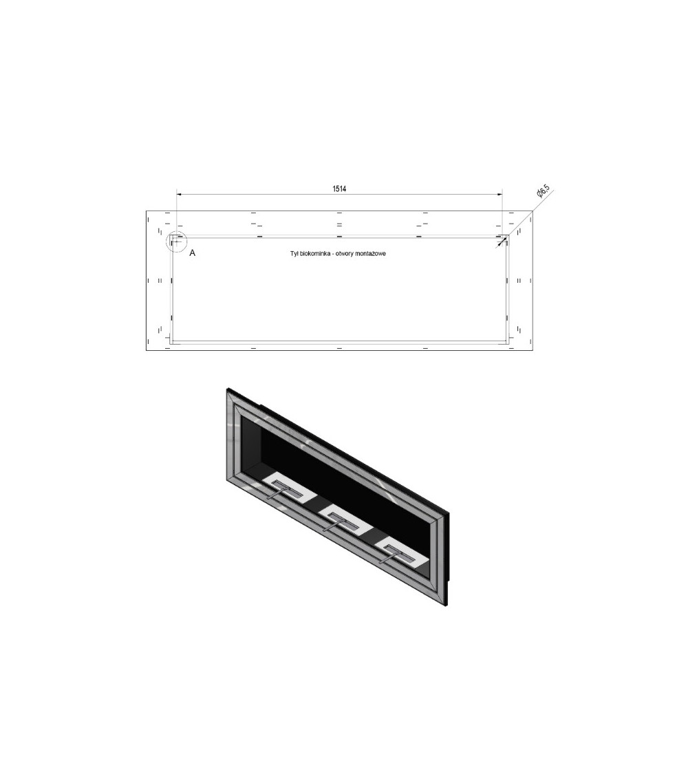 Cheminée bio-éthanol delta d'angle 70 cm