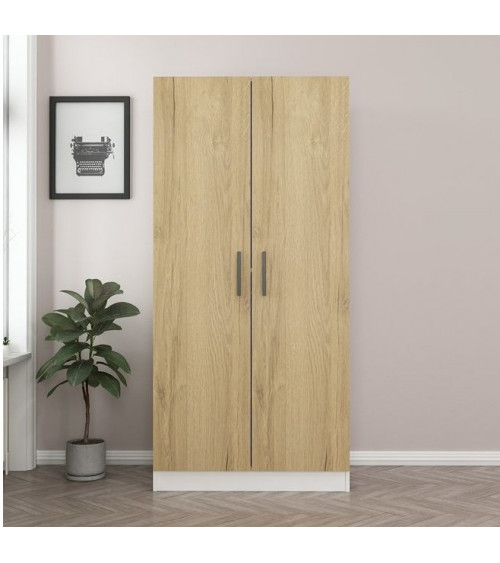 Luci d'ebano armadio rovere 206 x 210 x 64 cm