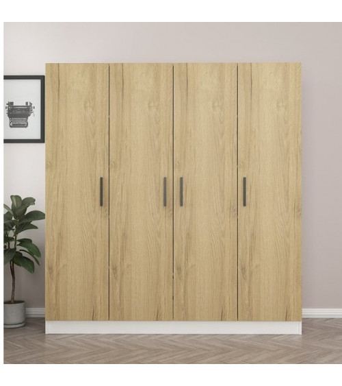 Luci d'ebano armadio rovere 206 x 210 x 64 cm