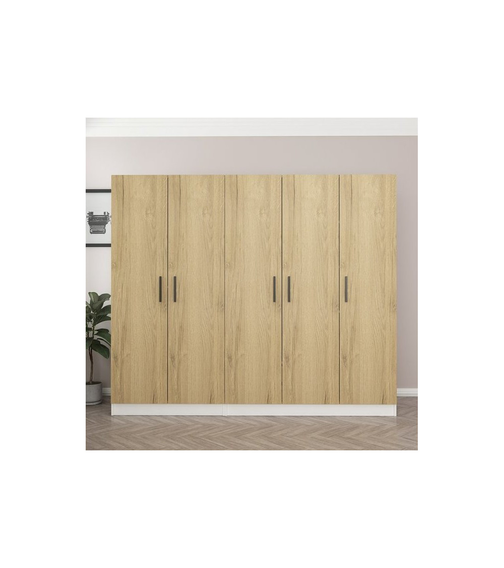Armoire MINAR Noyer 225 x 52 x 190 CM