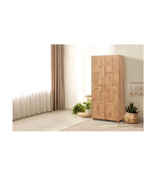 Luci d'ebano armadio rovere 206 x 210 x 64 cm