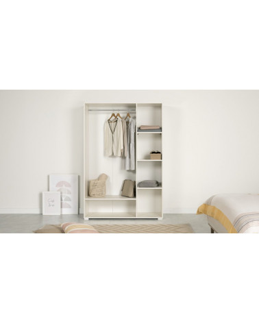 Armoire LUKE BLANC 135 x 52 x 200 CM