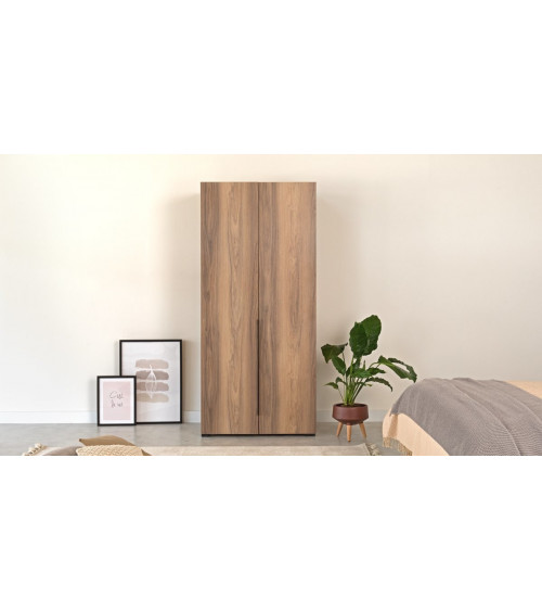 Luci d'ebano armadio rovere 206 x 210 x 64 cm