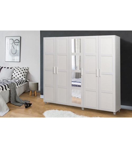 Armoire VICTORIA BLANC 220 x 50 x 201 CM