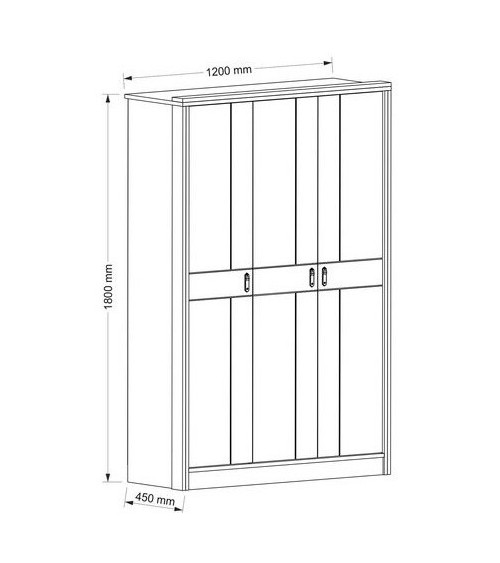 Armoire LOST NOYER 120 x 45 x 180 CM