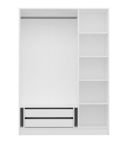 Armoire KALE BLANC MIROIR 135 x 52 x 190 CM