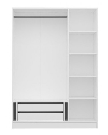 Armoire KALE BLANC MIROIR 135 x 52 x 190 CM