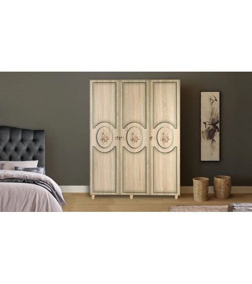 Armoire FLEUR CHÊNE 135 x 52 x 192 CM