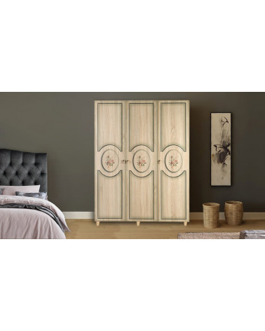 Armoire FLEUR CHÊNE 135 x 52 x 192 CM