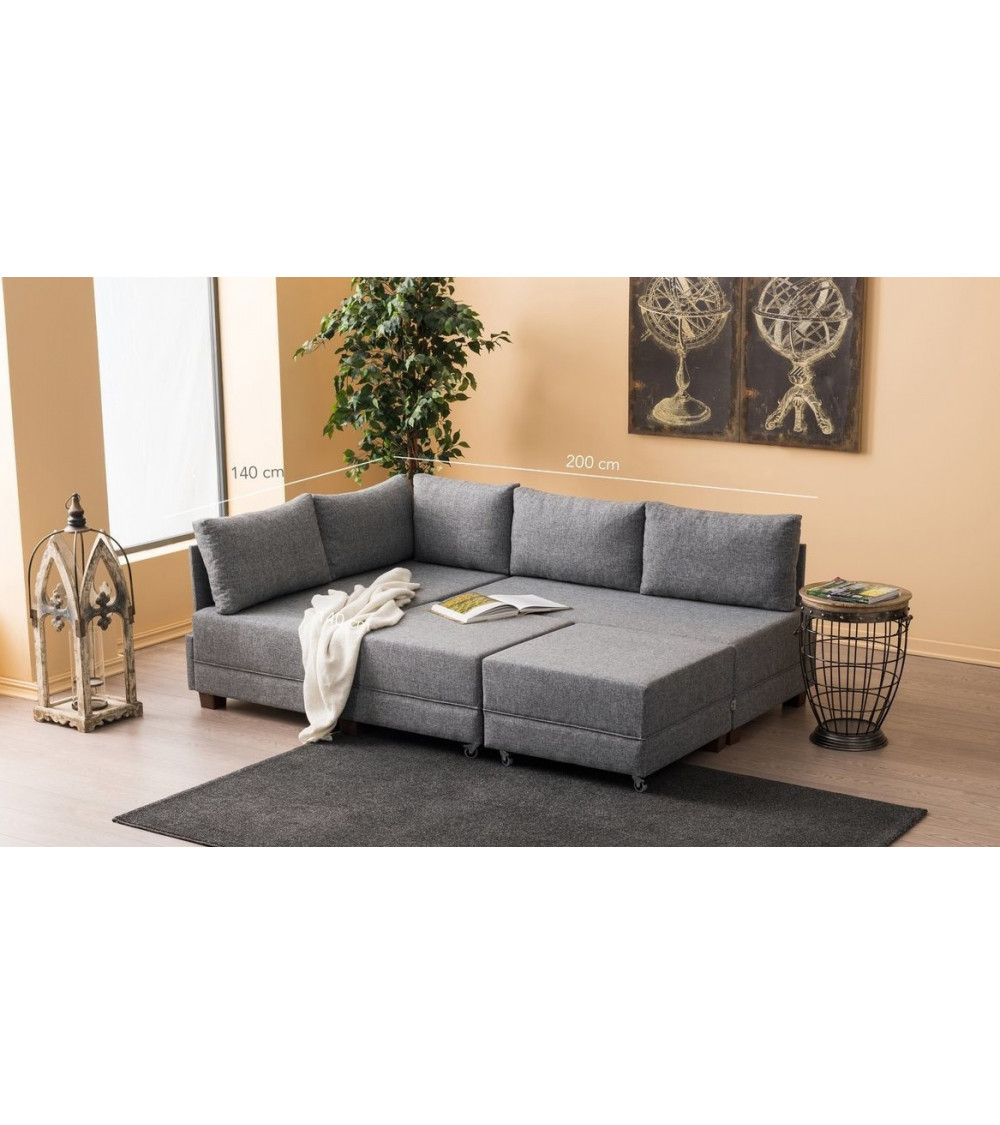 Canapé d'angle reversible convertible Fly 280 x 210 CM