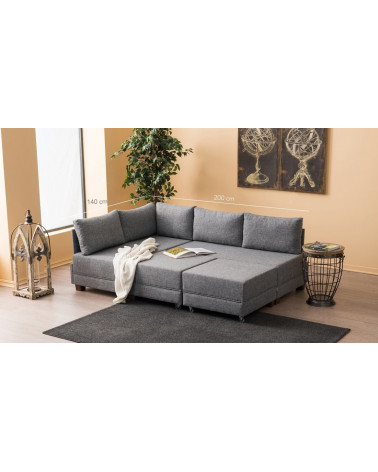 Canapé d'angle reversible convertible Fly 280 x 210 CM