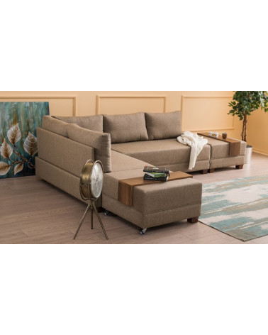 Canapé d'angle reversible convertible Fly 280 x 210 CM