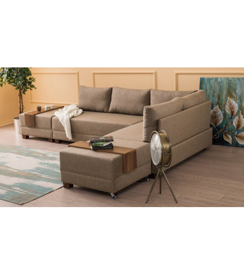 Canapé d'angle reversible convertible Fly 280 x 210 CM