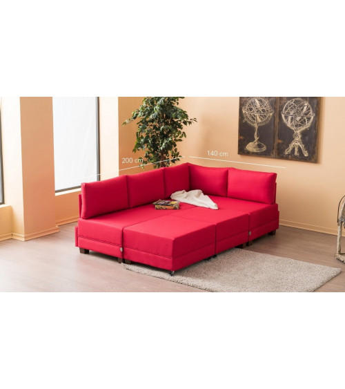 Canapé d'angle reversible convertible Fly 280 x 210 CM